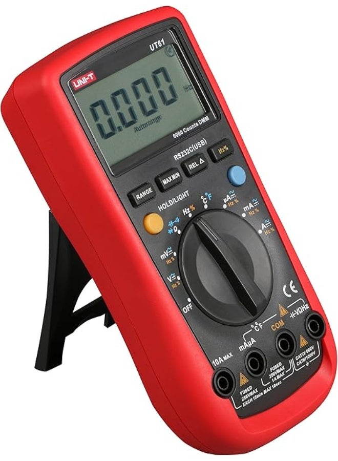 UNI-T UT61 Modern Digital Multimeter – High Precision Professional Electrical Tester for Voltage, Current, Resistance, Capacitance & Continuity – Advanced Industrial Measuring Device - Image 2